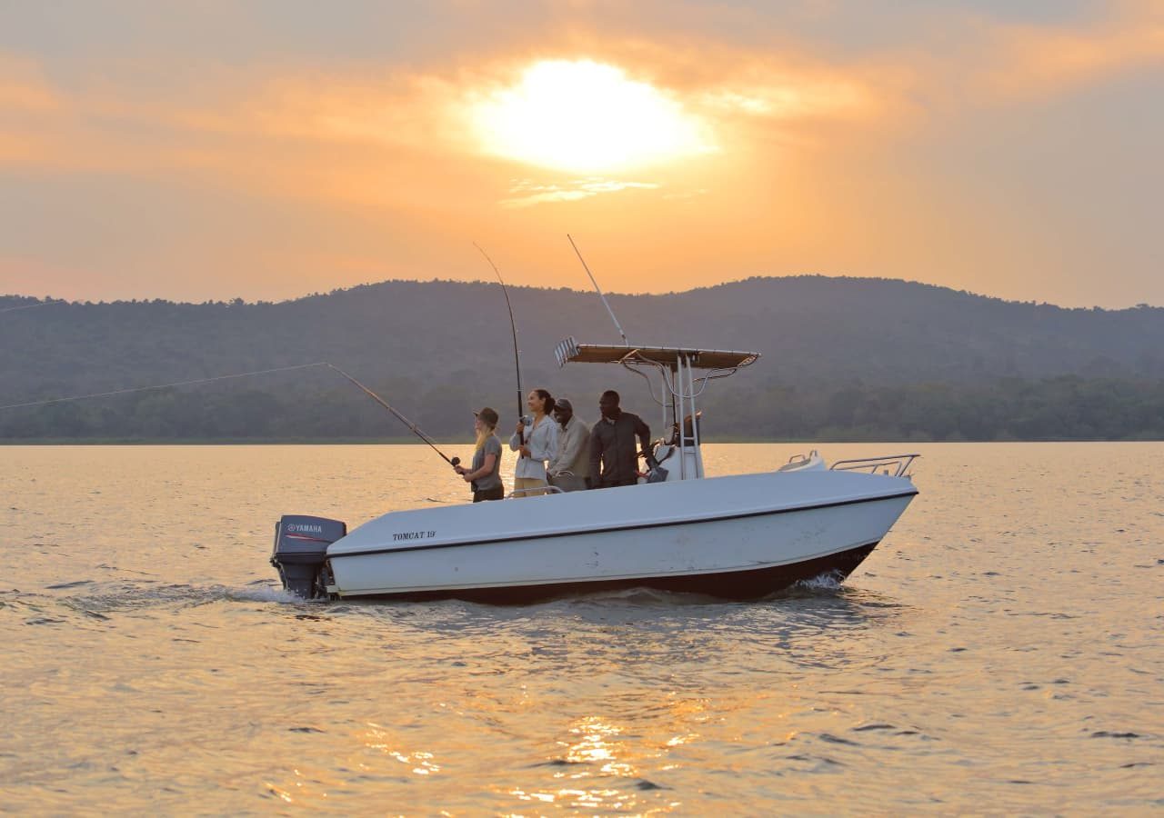 Asilia rubondo island camp late afternoon fishing trip on lake victoria 1280