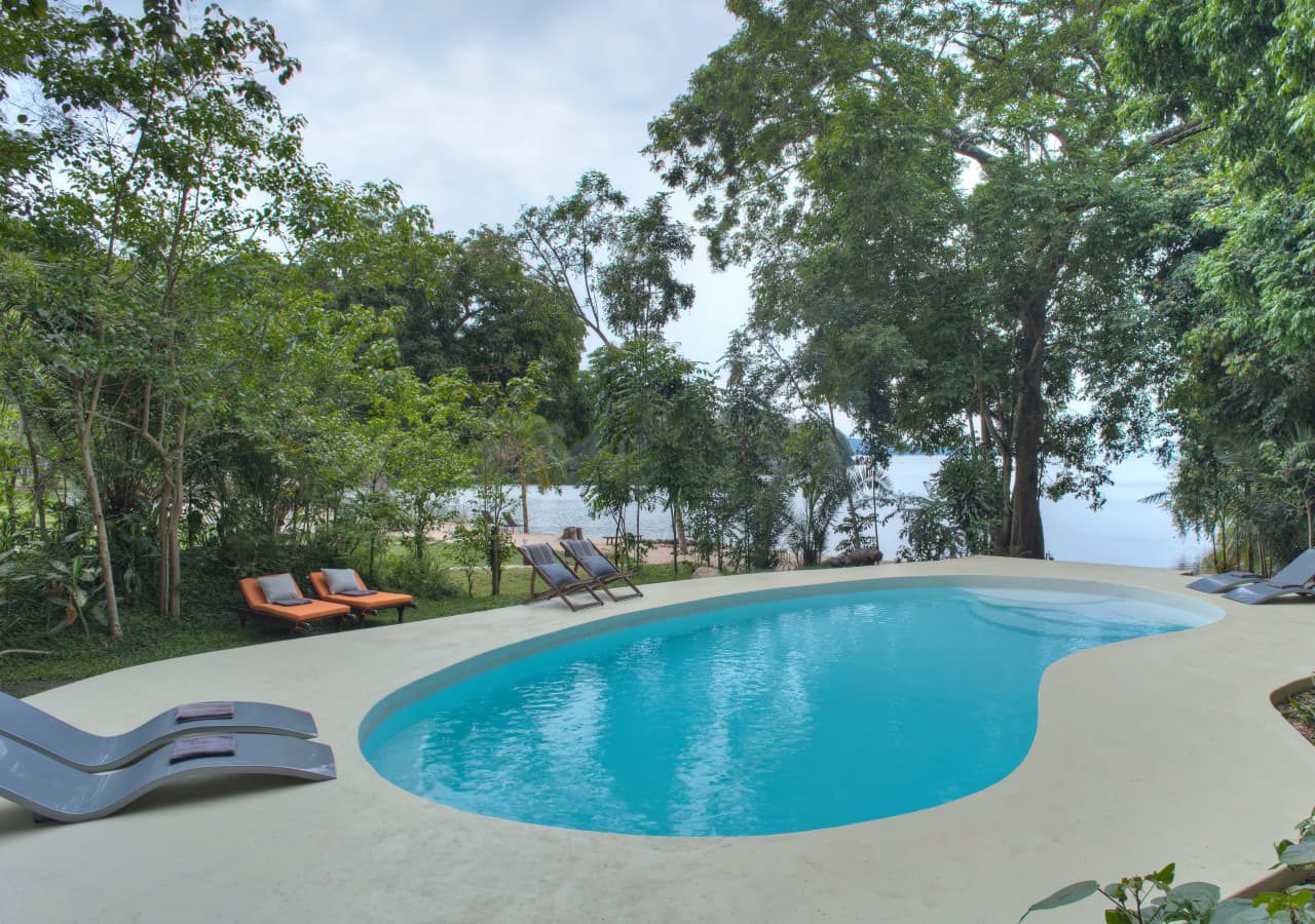 Asilia rubondo island camp swimming pool overlooking lake victoria 1280