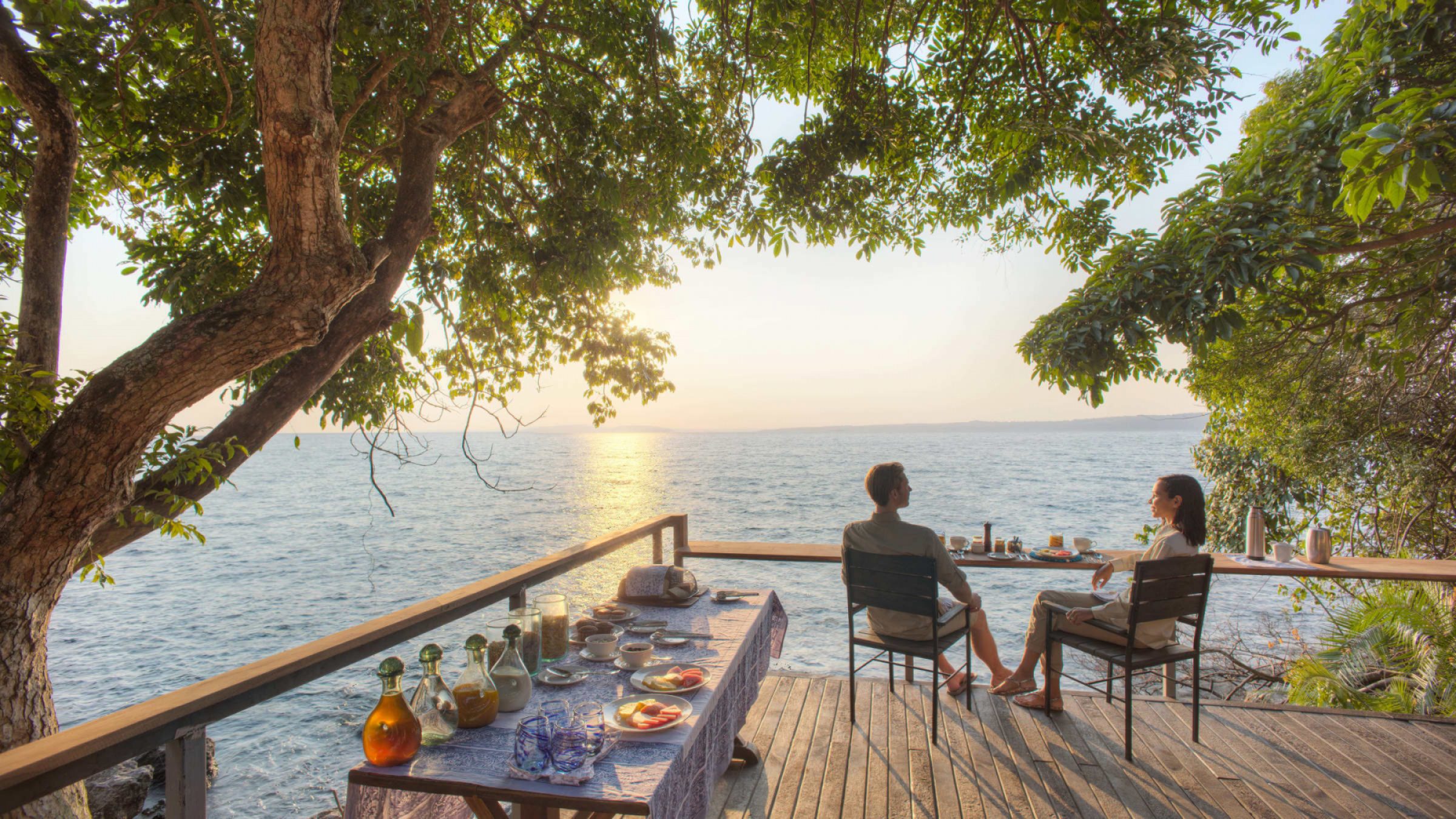 Asilia rubondo island camp breakfast on the deck 2400