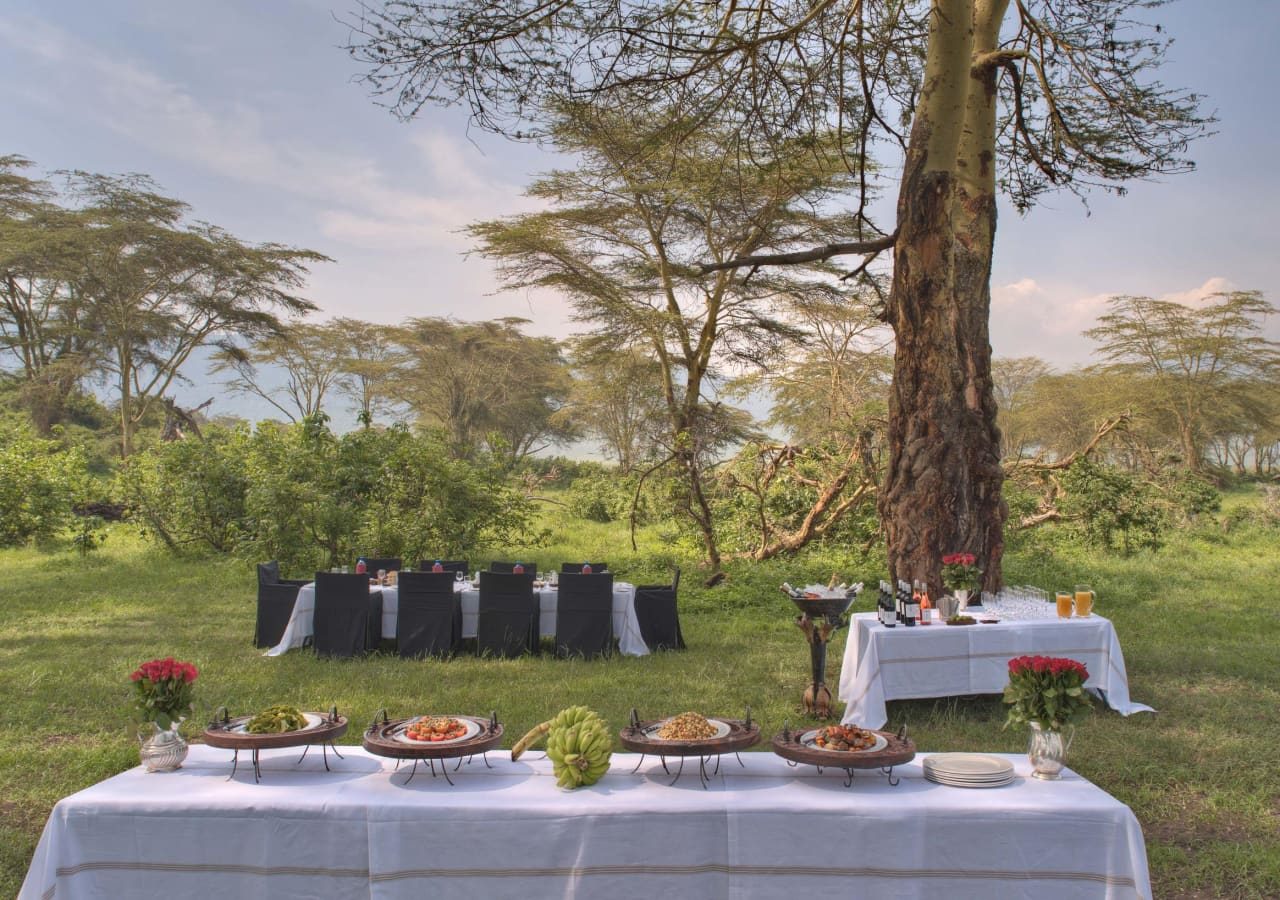 Ngorongoro crater lodge bush banquet experience 1280