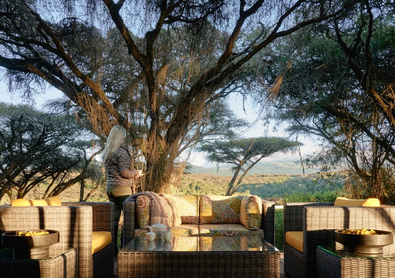 Sanctuary ngorongoro crater camp outdoor lounge area 1280