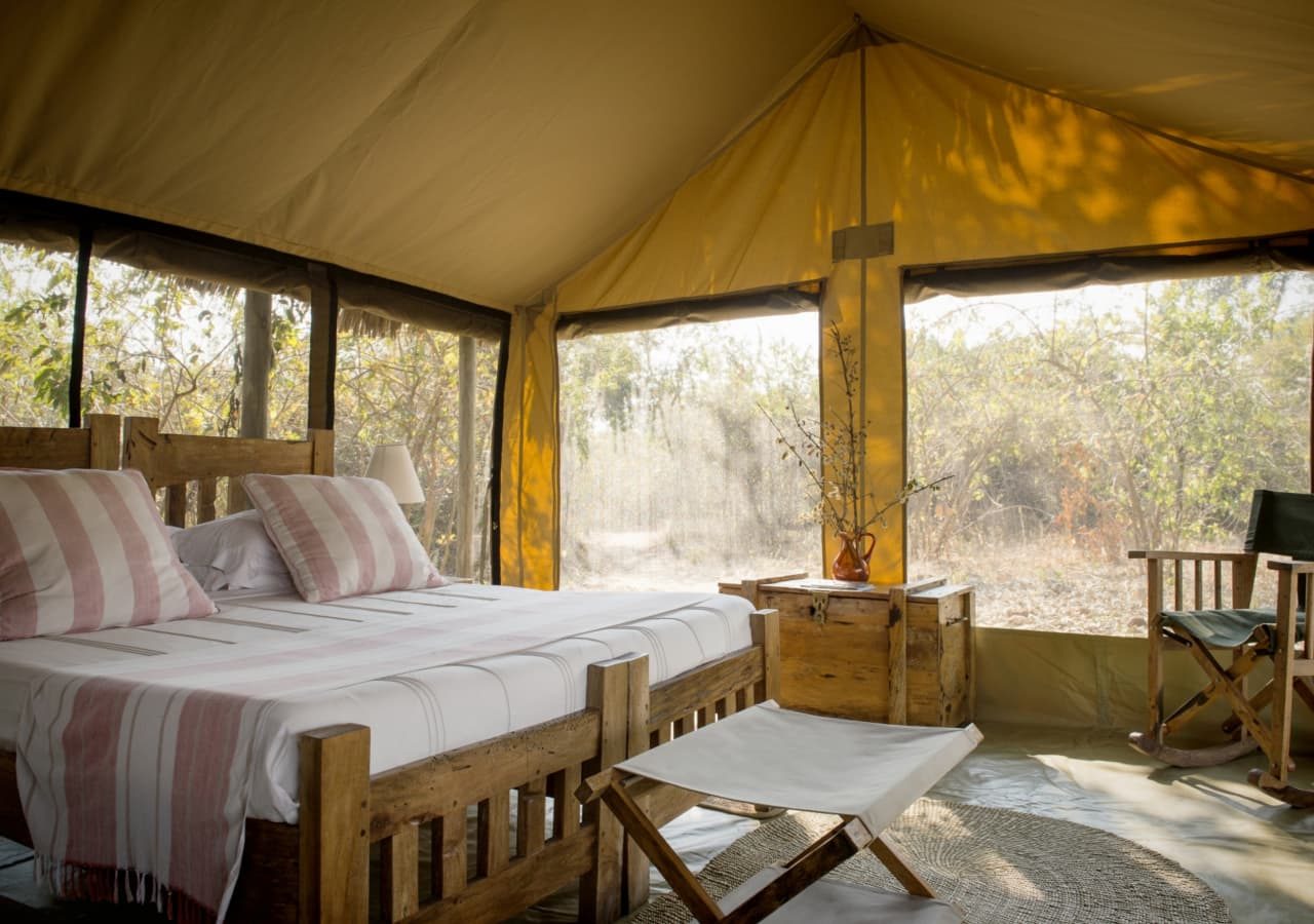 Kigelia ruaha tent bedroom interior 1280