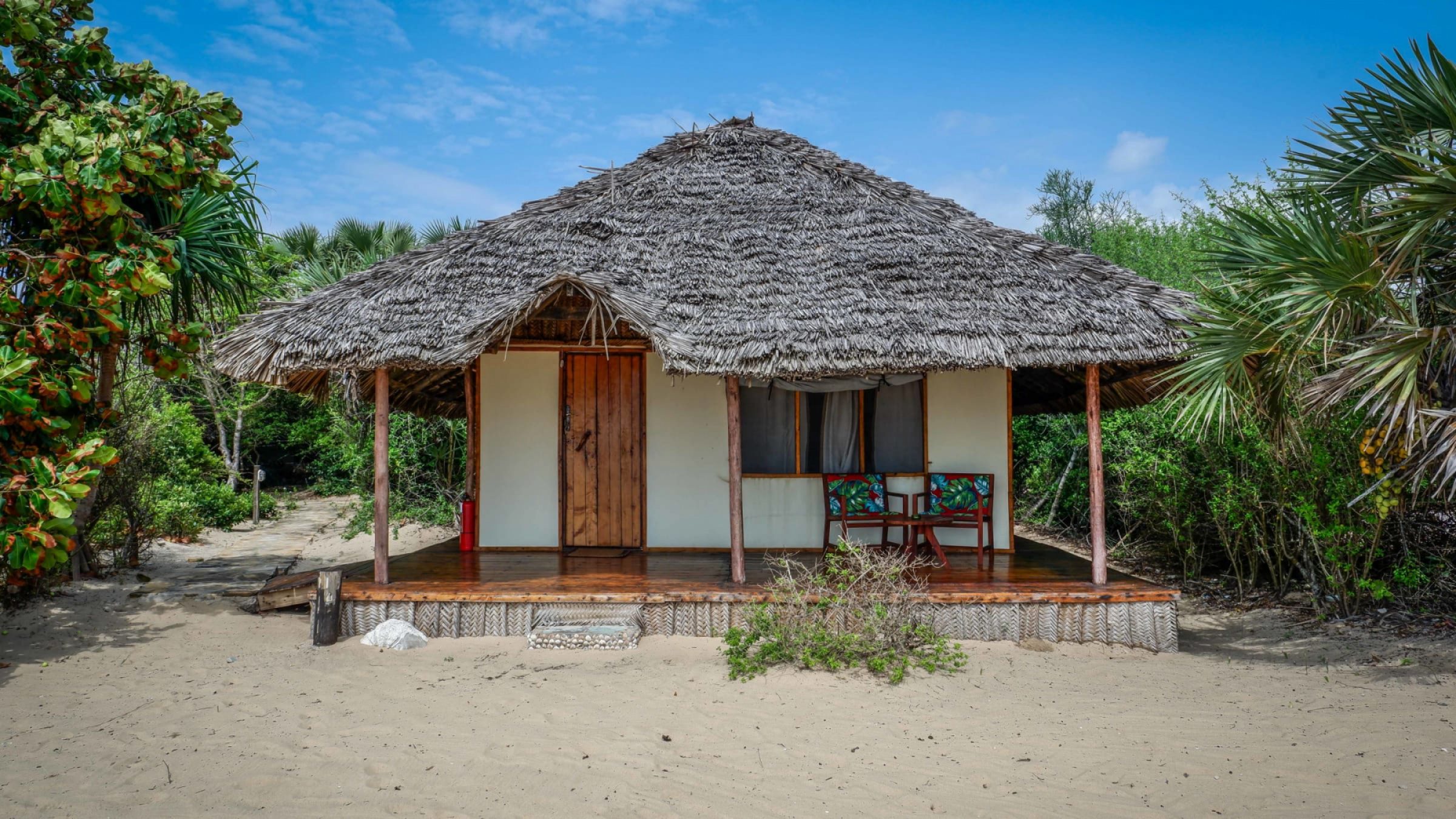 Saadani safari lodge exterior of the classic banda suite 2400