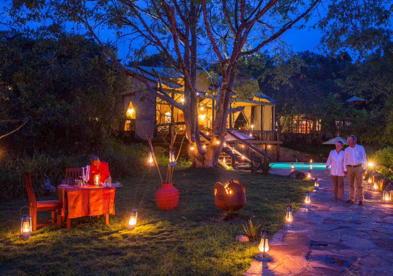 Elewana serengeti migration camp private outdoor dining experience 1280