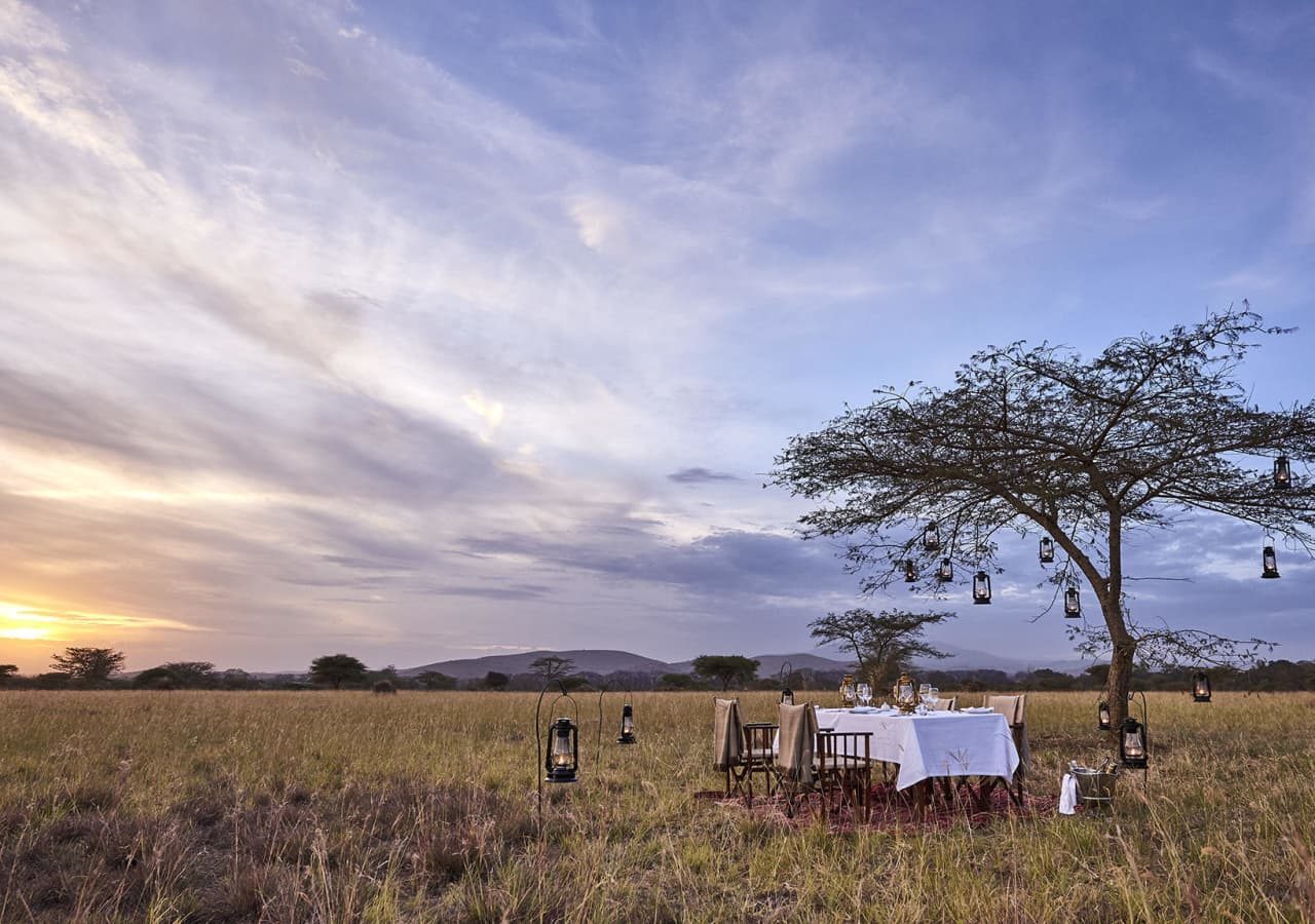 Legendary migrational camps dining in the bush 1280