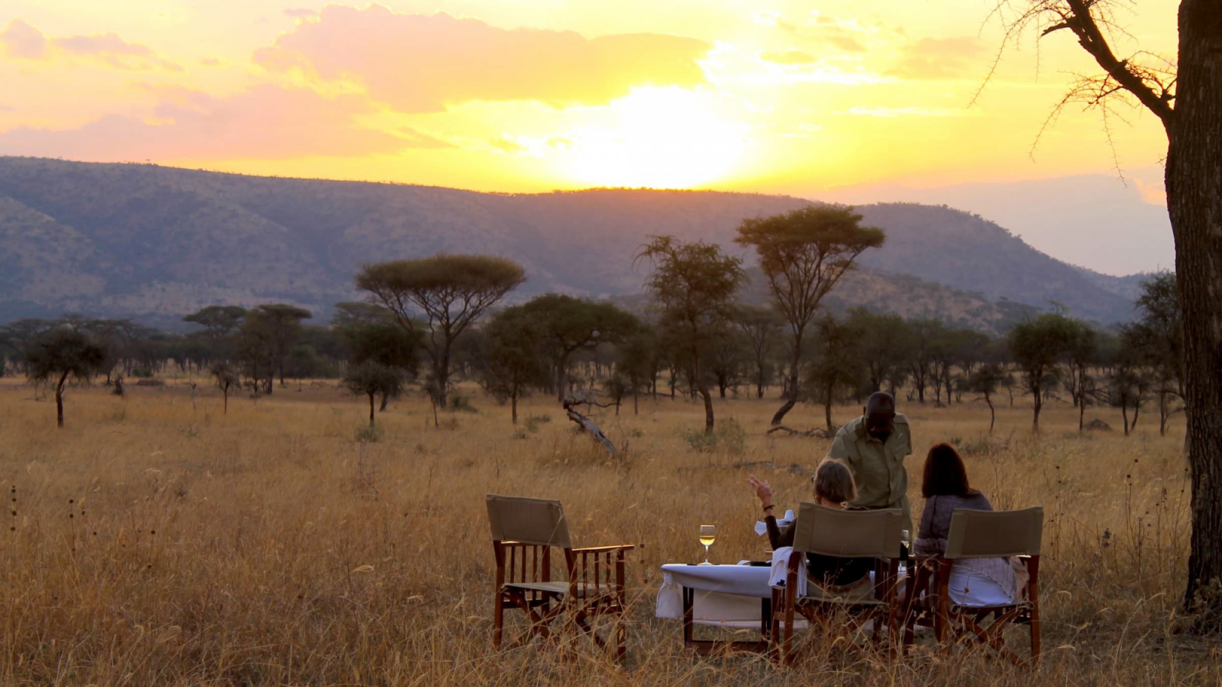 Nimali central serengeti sundowners in the bush 2400