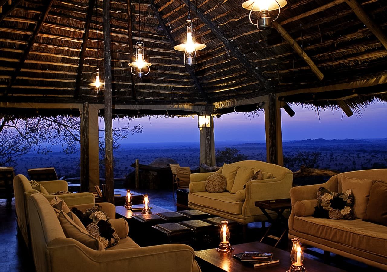 Serengeti pioneer camp lounge area 1280