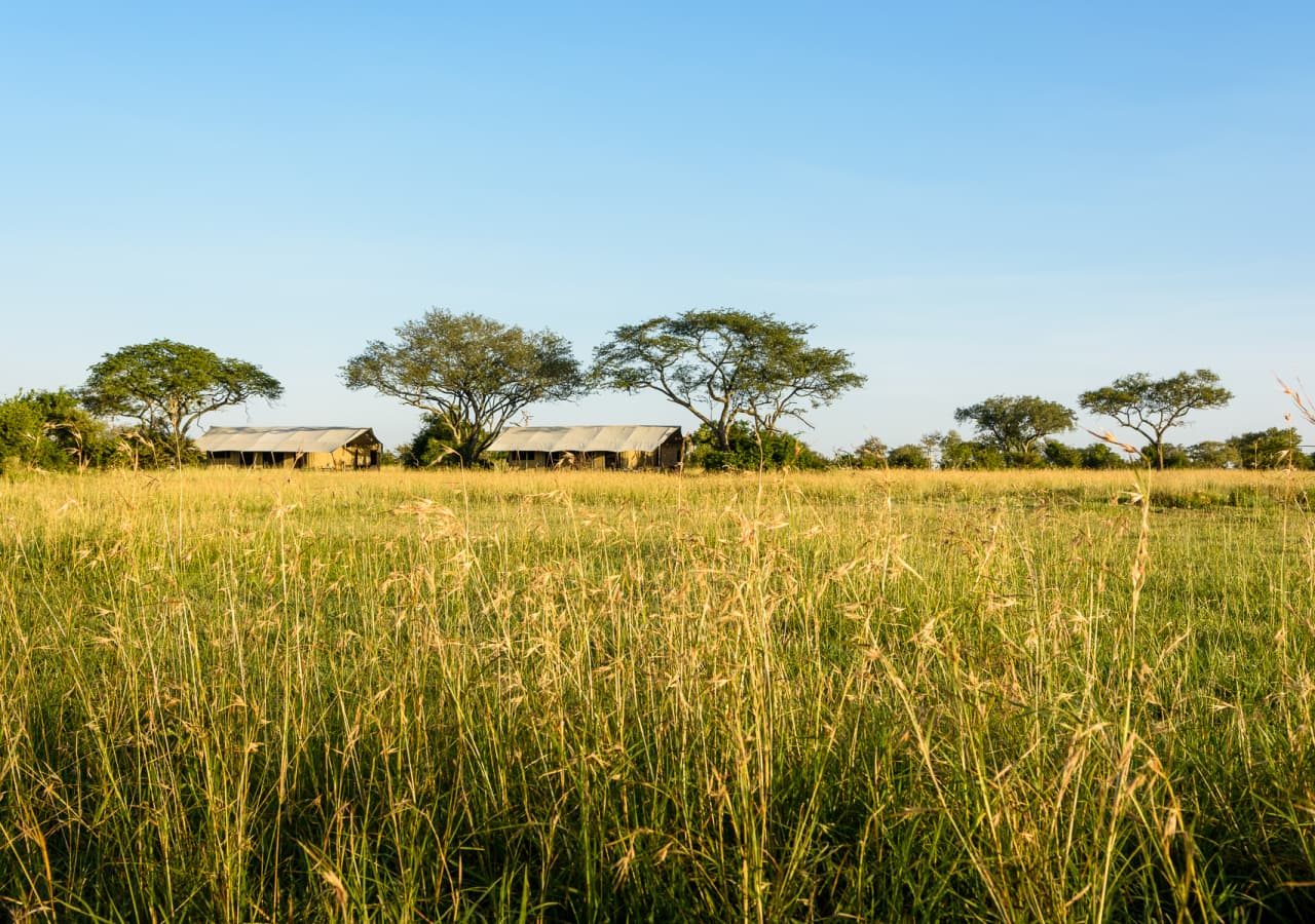 Singita explore mobile tented camp exterior view of the camp 1280