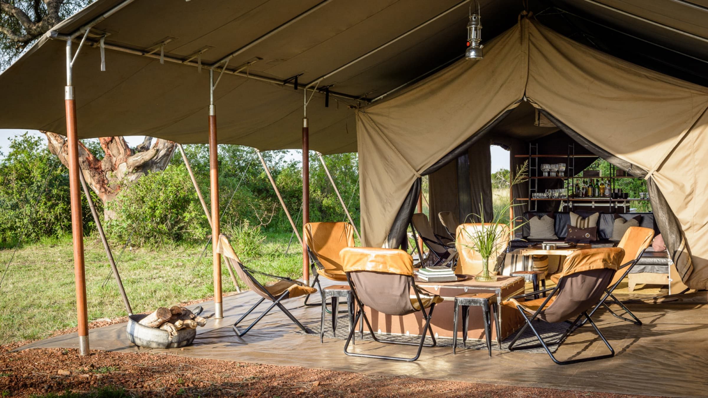 Singita explore mobile tented camp tented camp outdoor lounge 2400