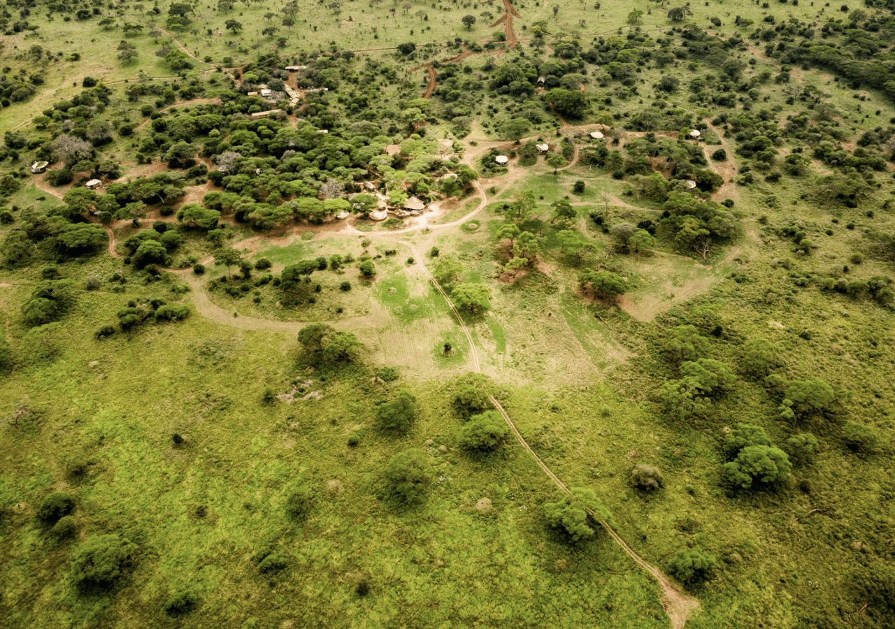 Sanctuary swala camp aerial view of the camp 1280