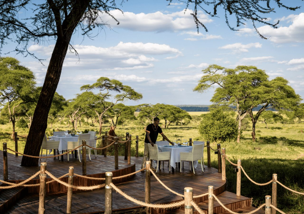 Sanctuary swala camp outdoor dining area 1280