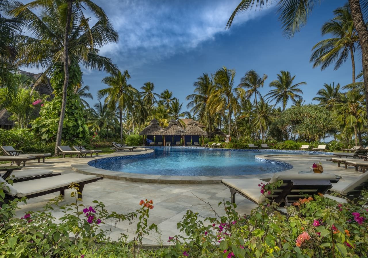 Breezes beach club and spa pool area 1280