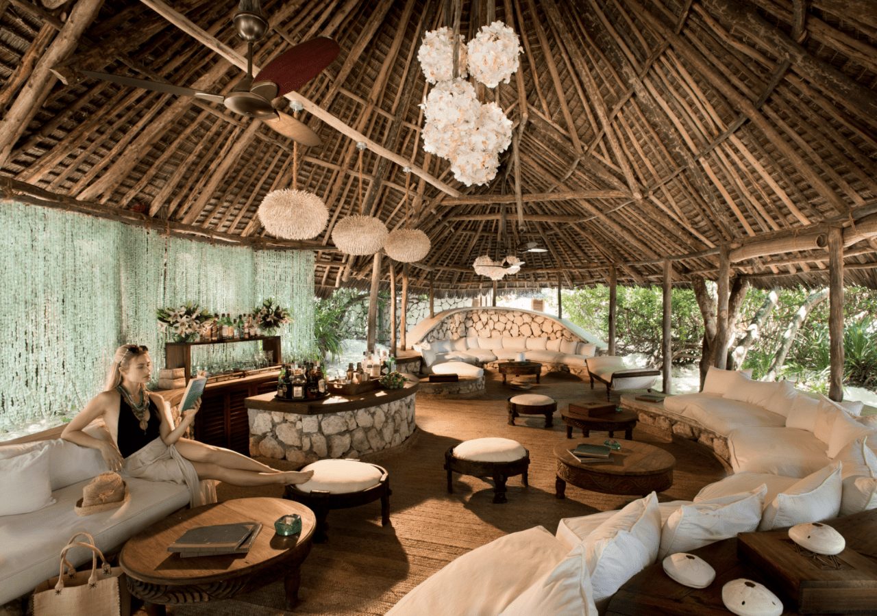 Mnemba island bar and lounge area 1280