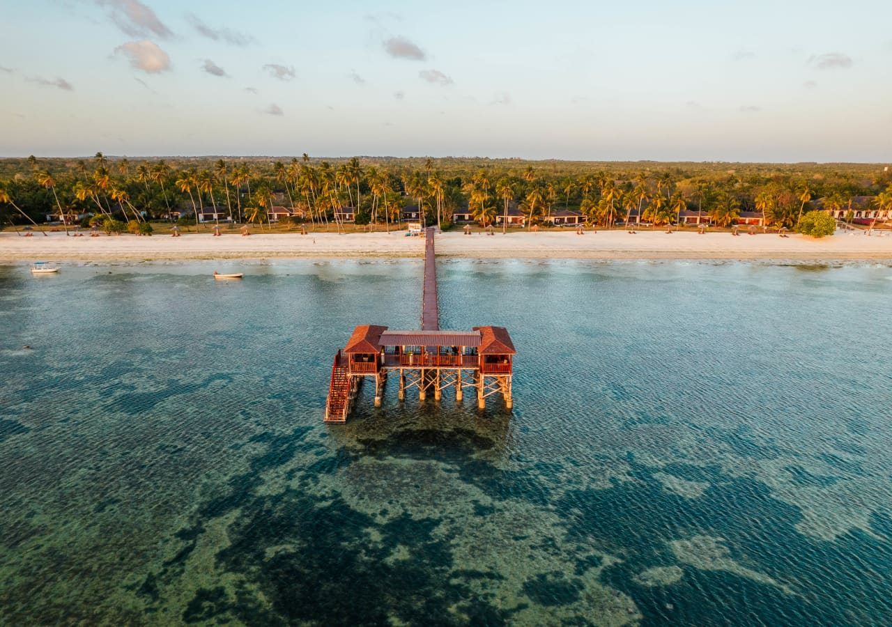 The residence zanzibar deck in the sea 1280