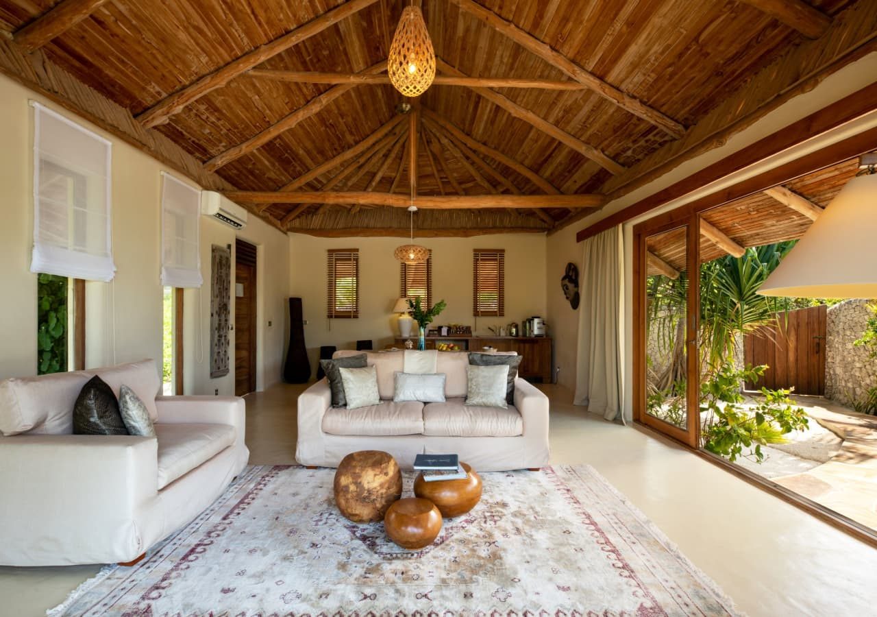 Zanzibar white sand luxury villas and spa private guest lounge area 1280