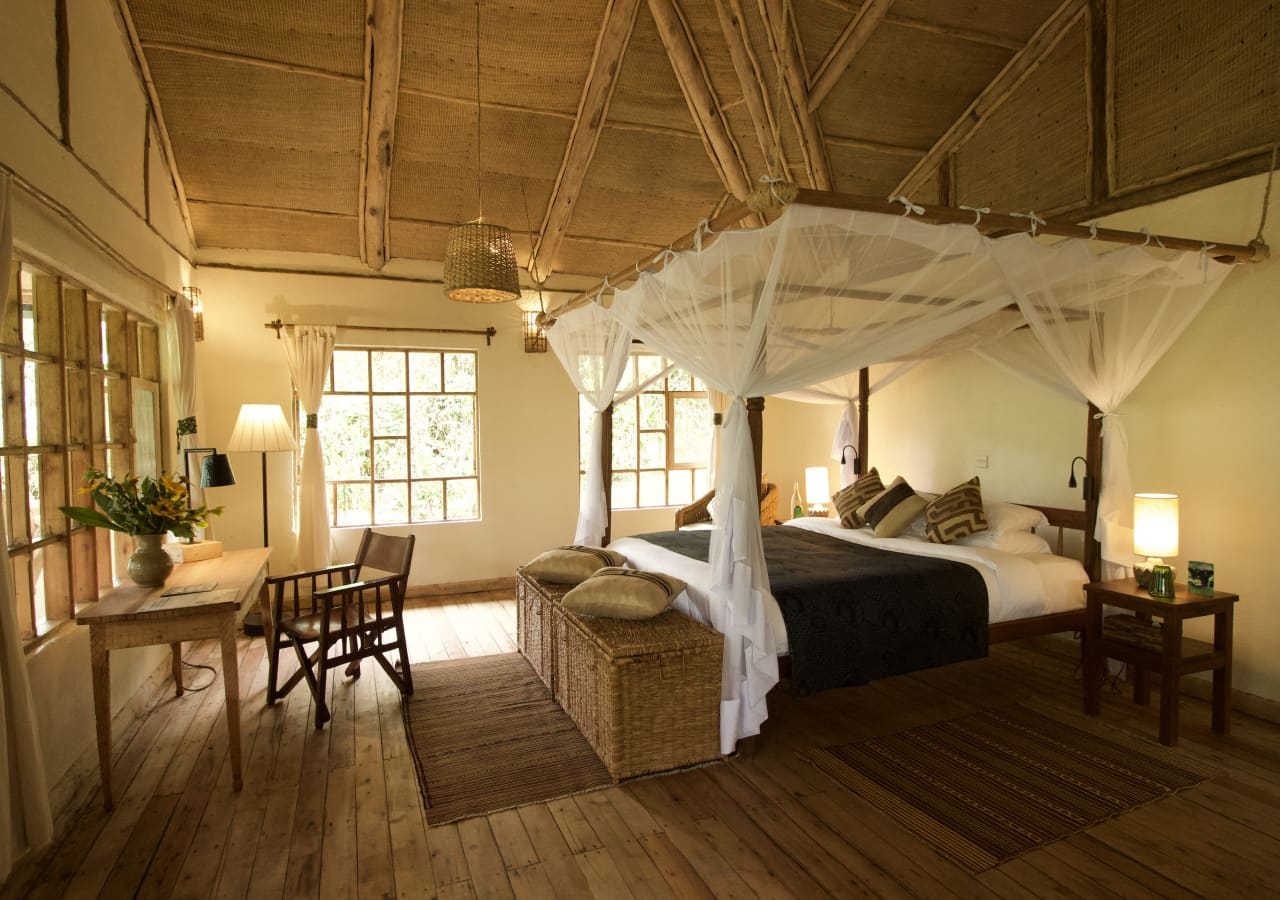 Volcanoes bwindi lodge standard room interior 1280