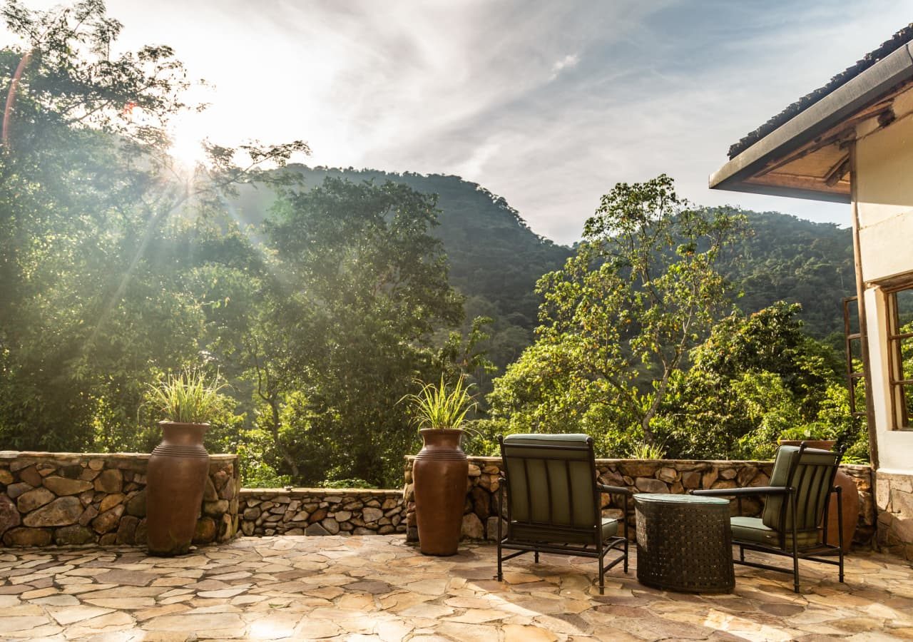 Volcanoes bwindi lodge terrace views 1280