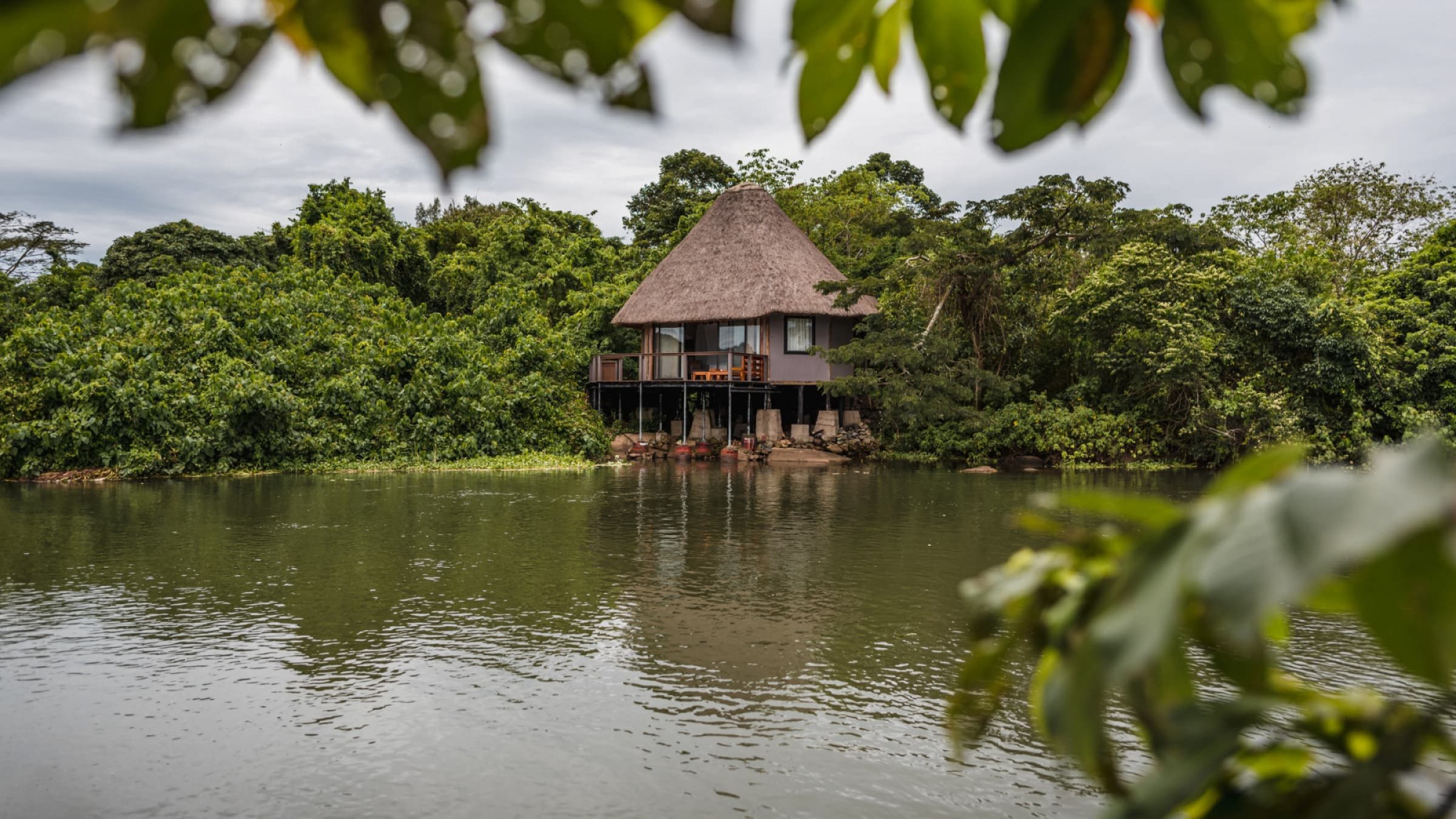 Wildwaters lodge exterior view of the river chalets 2400