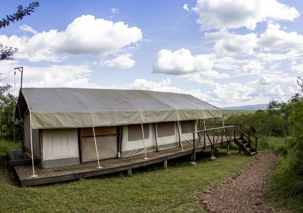 Mantanas lake mburo camp tent exterior and setting 1280