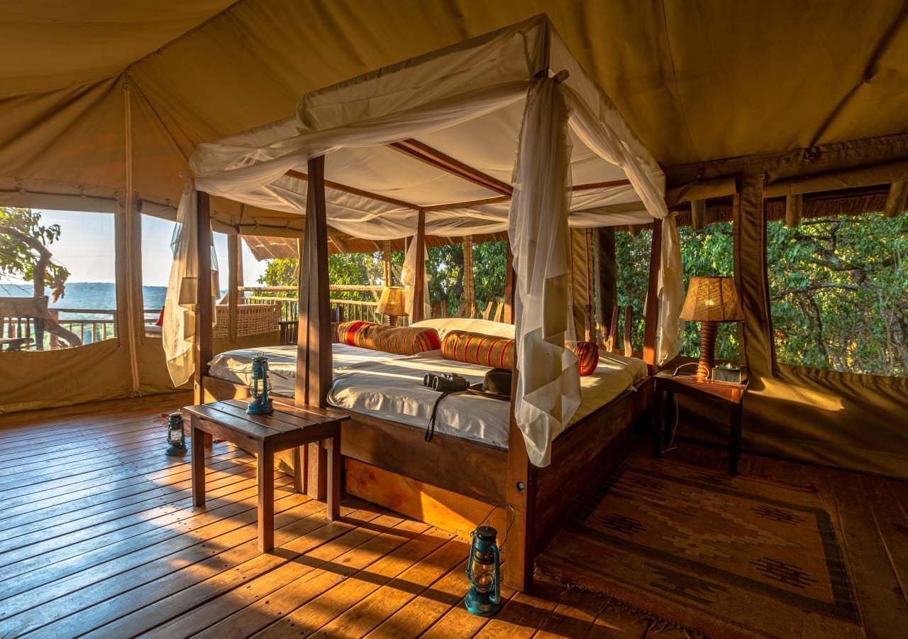 Mihingo lodge tented bedroom 1280