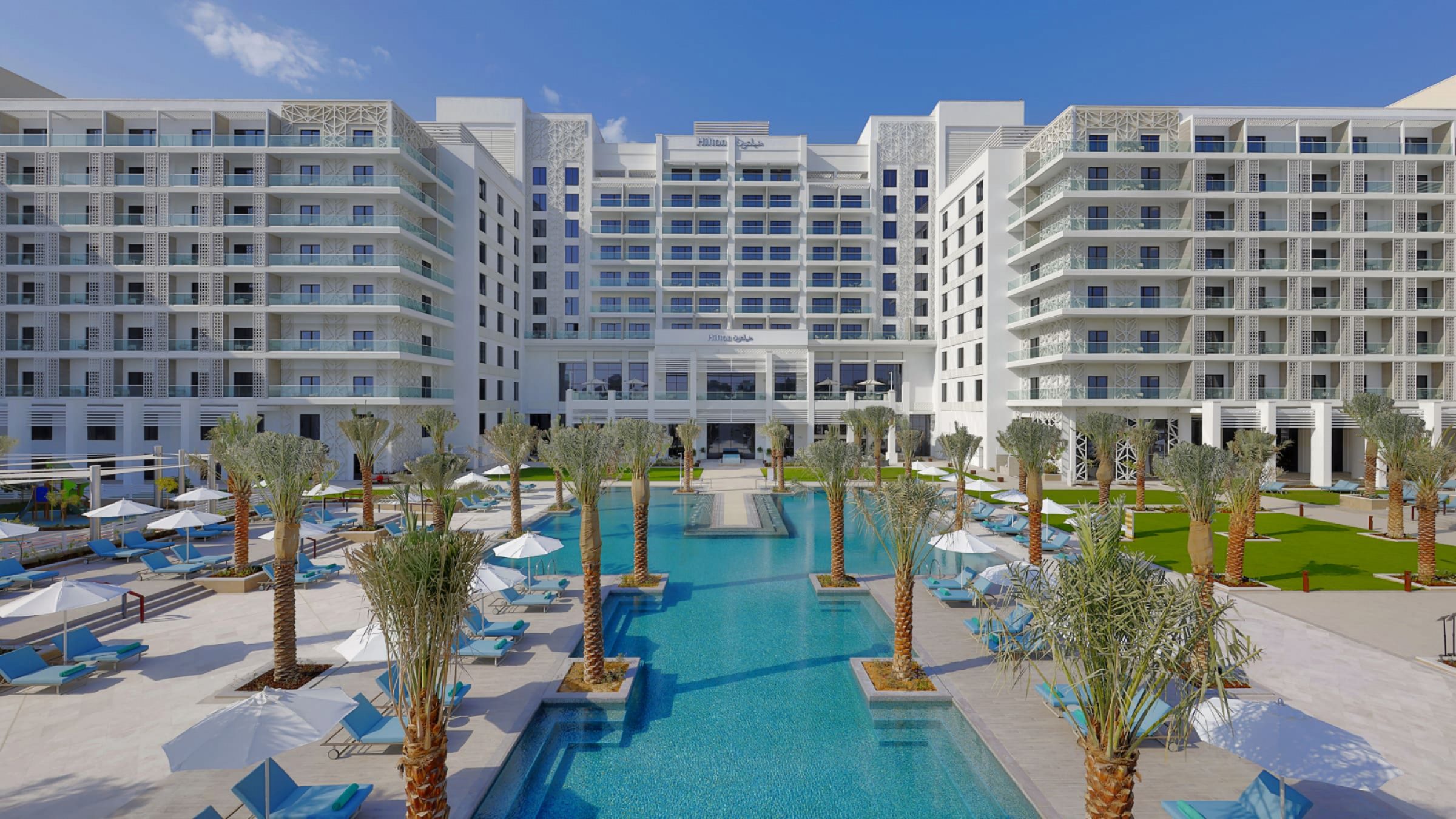 Hilton abu dhabi yas island exterior view of hotel 2400