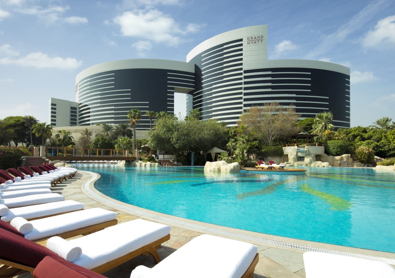 Grand hyatt dubai outdoor pool area 1280