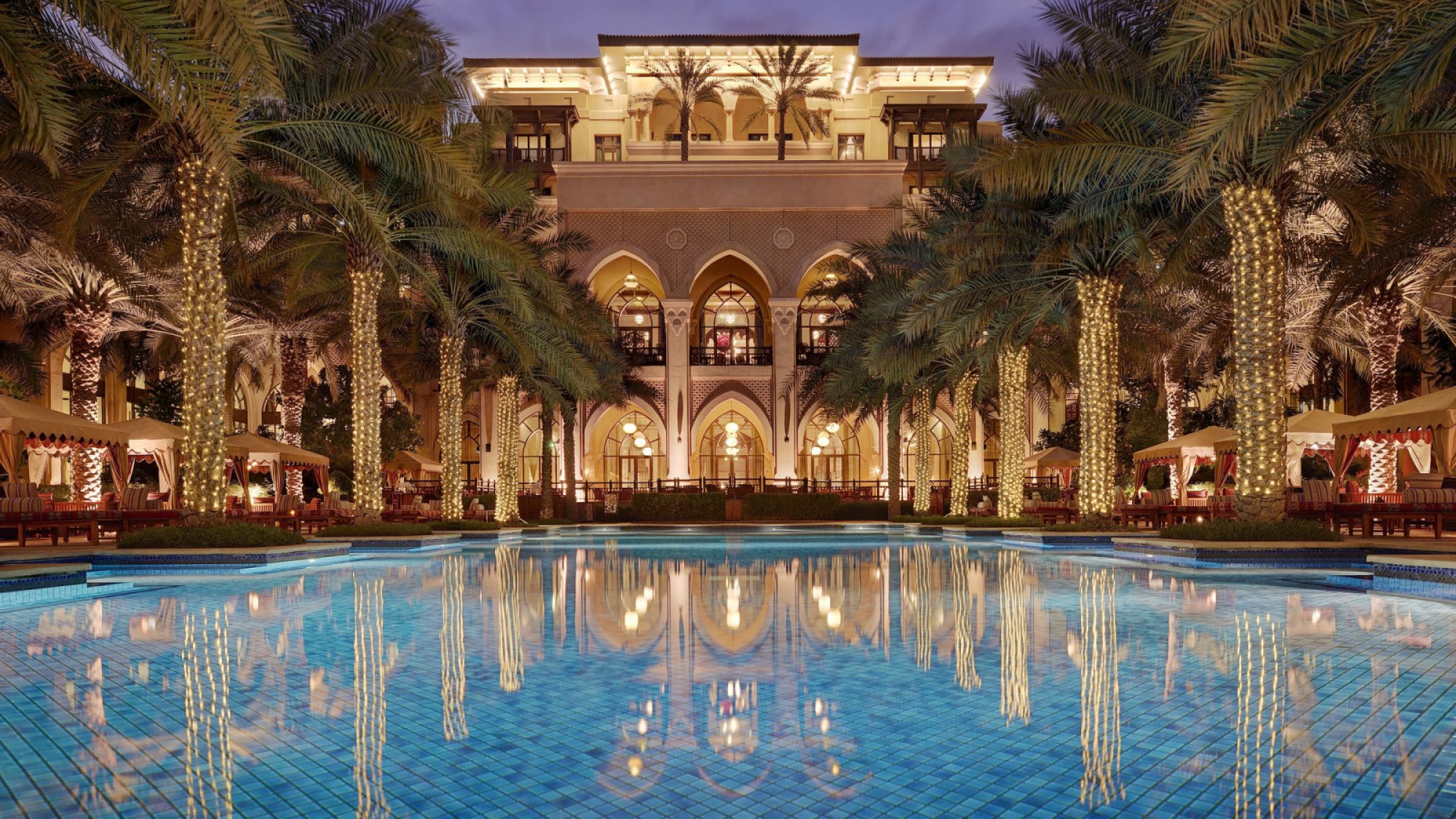 The palace downtown dubai evening by the poolside 2400