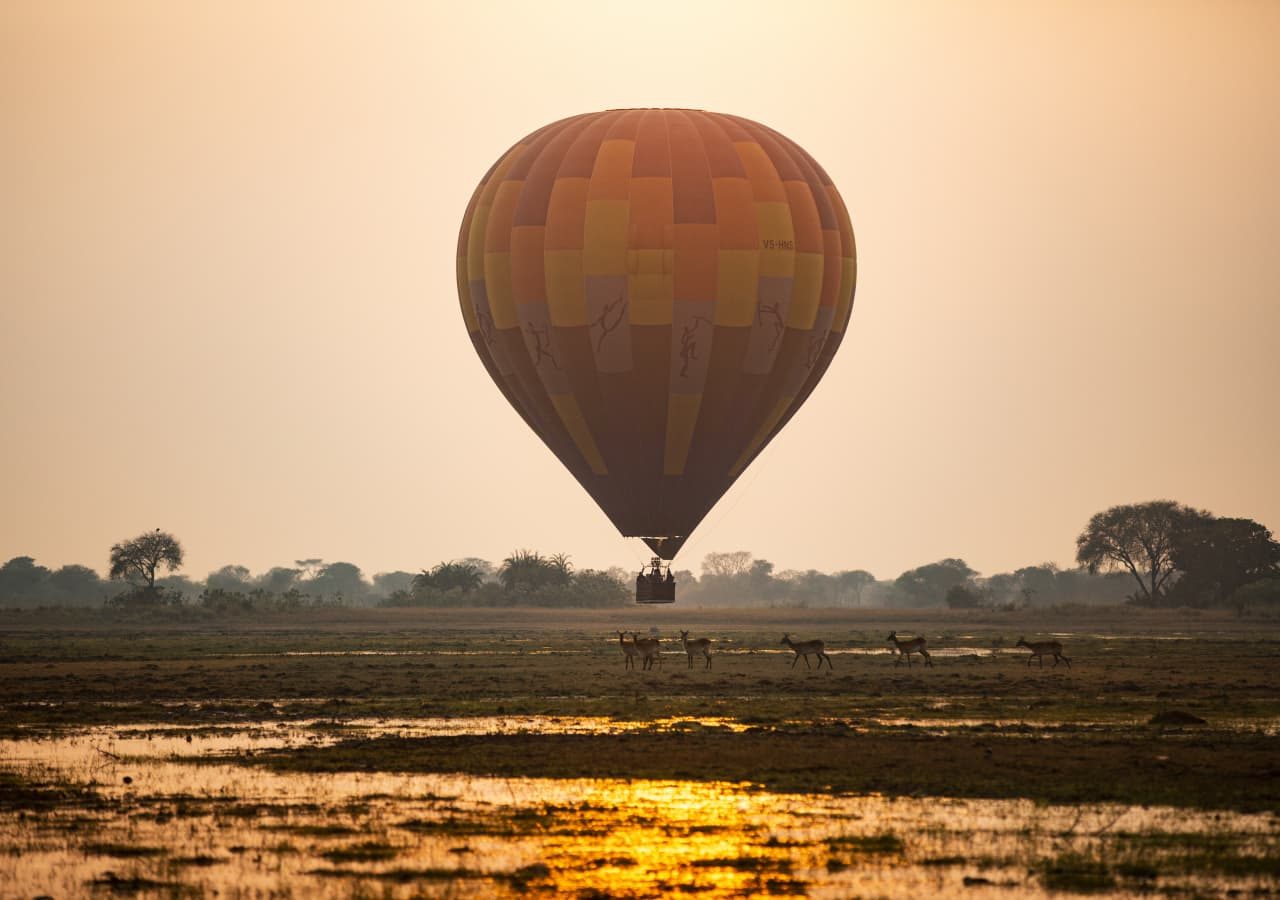 Busanga bush camp balloon safari 1280