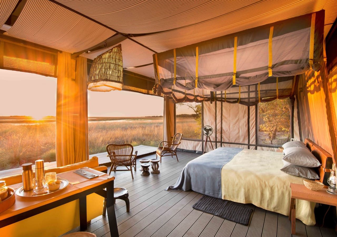 Time tide king lewanika lodge safari tent bedroom 1280