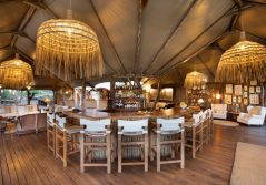 Anabezi luxury tented camp tented bar area 1280
