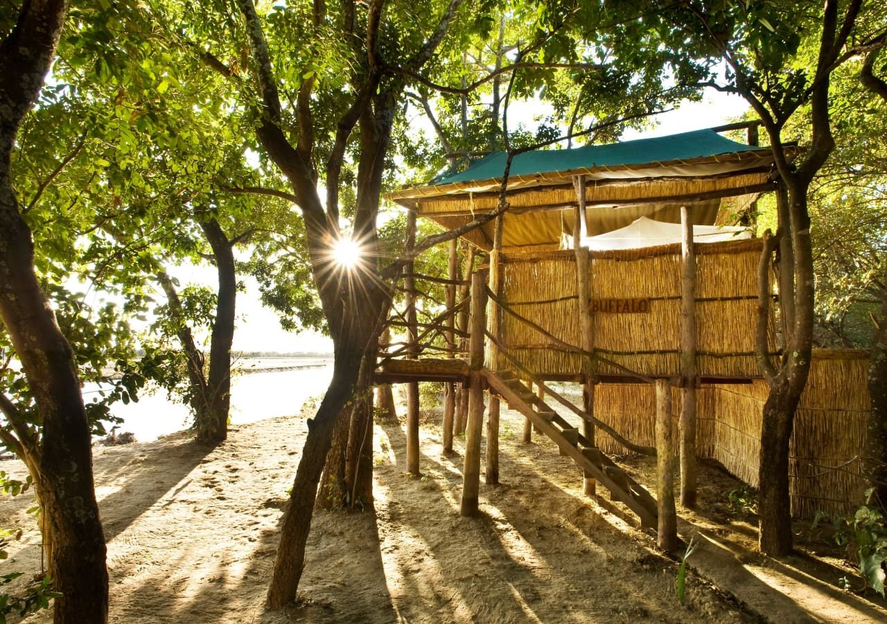 Island bushcamp exterior of the tented room 1280