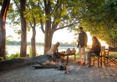 Nkwali camp breakfast by the river 1280