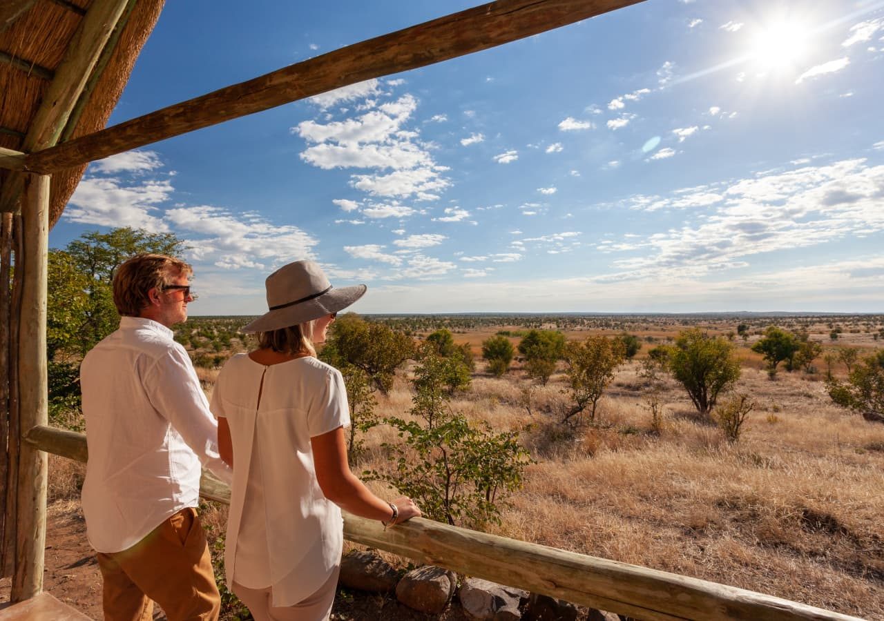 Deka camp view across hwange national park 1280