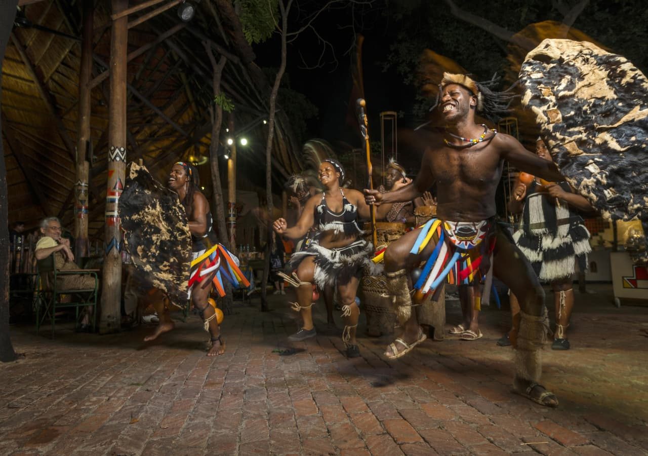 Victoria falls safari suites boma dancers 1280