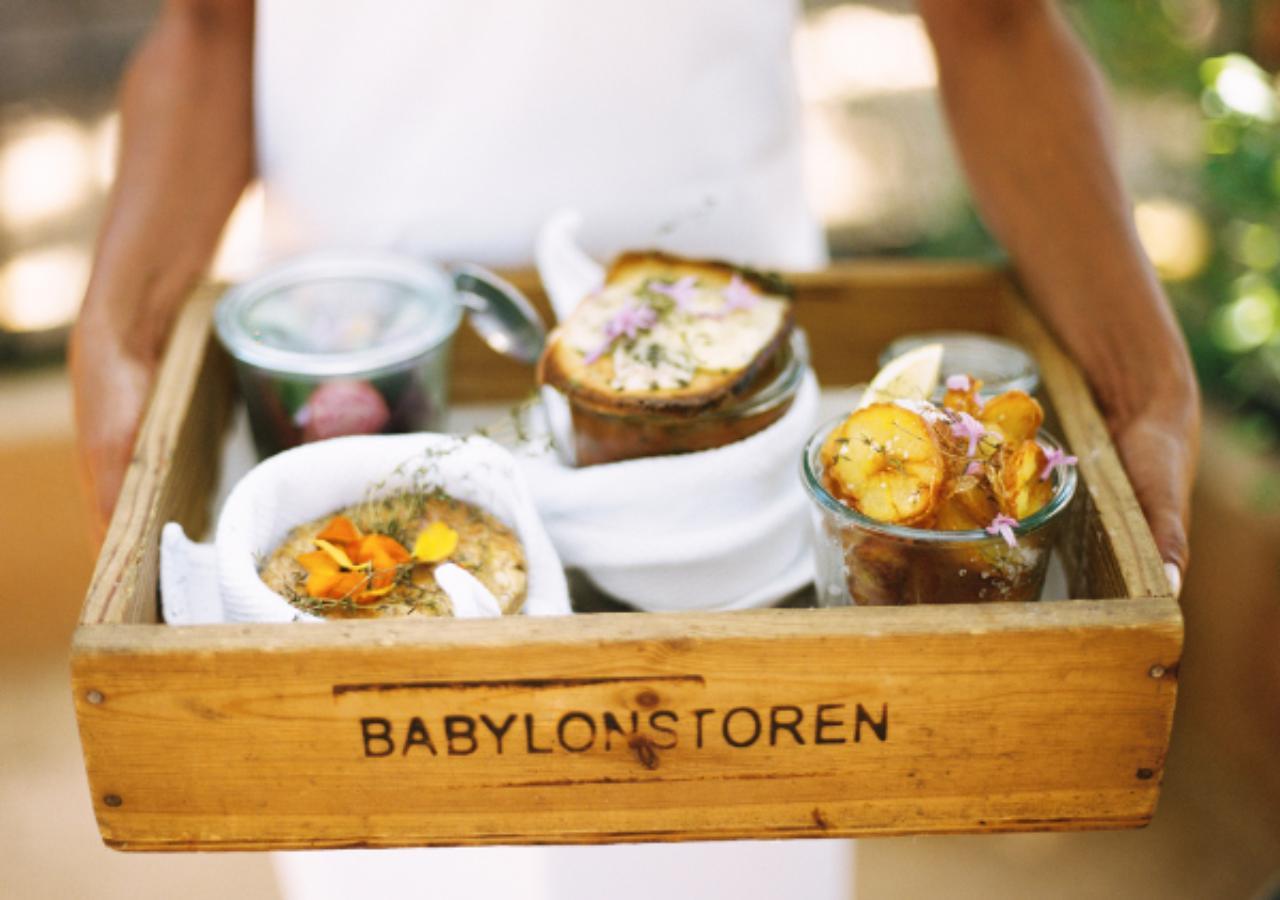 tray of locally made South African food